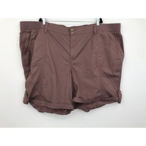 Torrid Bermuda Stretch Poplin Mid-Rise Short Mauve Size 30 NEW